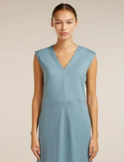 200 Granary Kleid mit V-Ausschnitt
