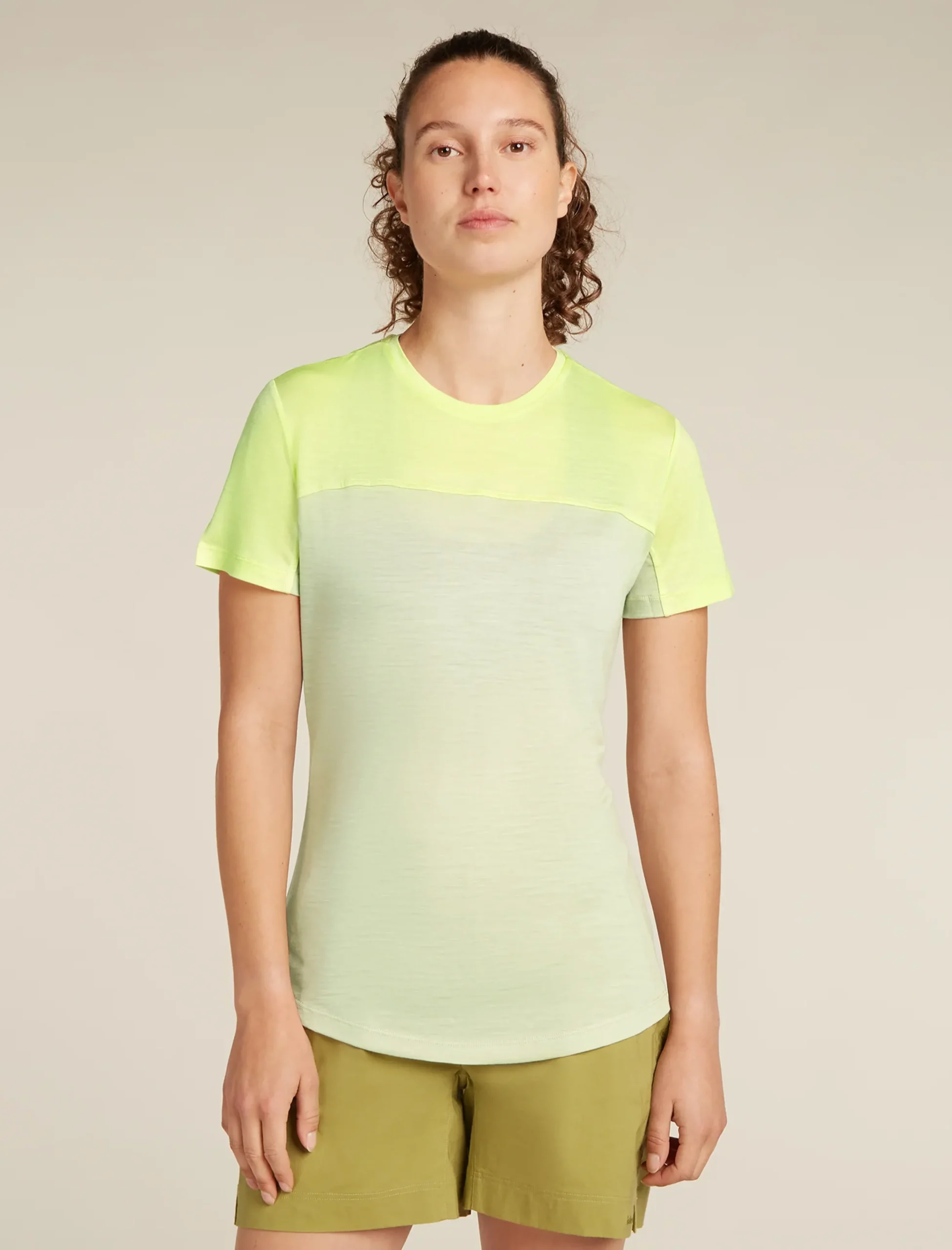 125 Cool-Lite™ Merino Blend Sphere T-Shirt Colour Block Damen
