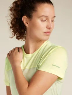 125 Cool-Lite™ Merino Blend Sphere T-Shirt Colour Block Damen