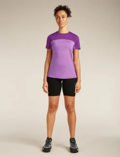 125 Cool-Lite™ Merino Blend Sphere T-Shirt Colour Block Damen