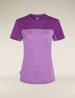 125 Cool-Lite™ Merino Blend Sphere T-Shirt Colour Block Damen