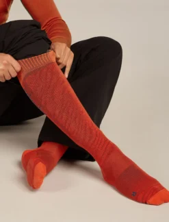 Men Ski+ Kniehohe Socken Mountain Contour