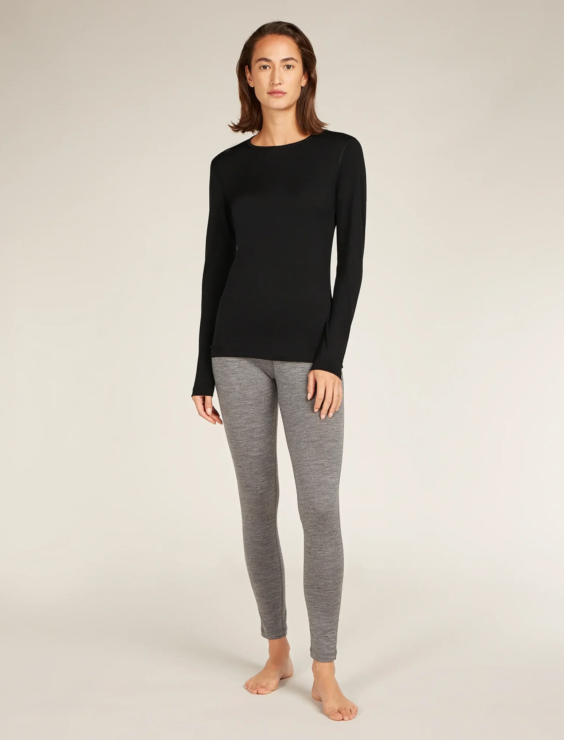 Merino 200 Oasis Thermo-Langarmshirt mit Rundhalsausschnitt Damen