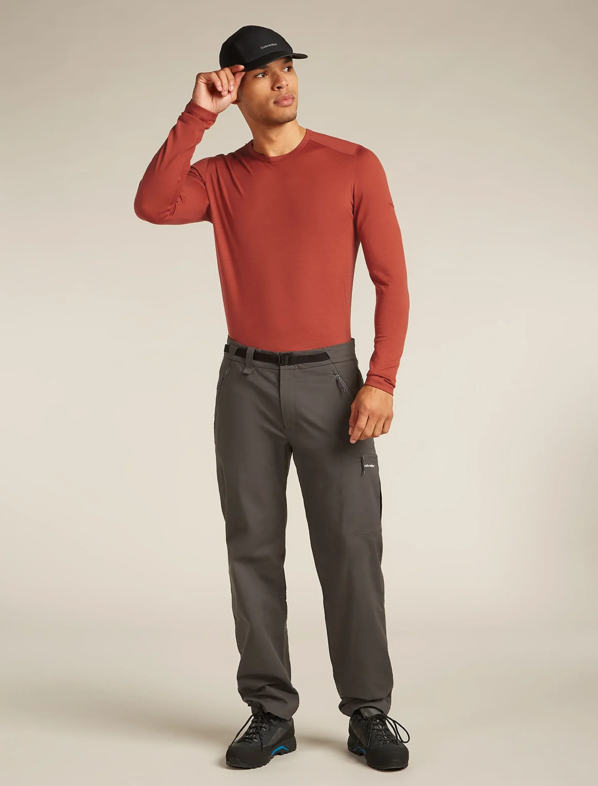 Merino 200 Oasis Thermo-Langarmshirt mit Rundhalsausschnitt Herren