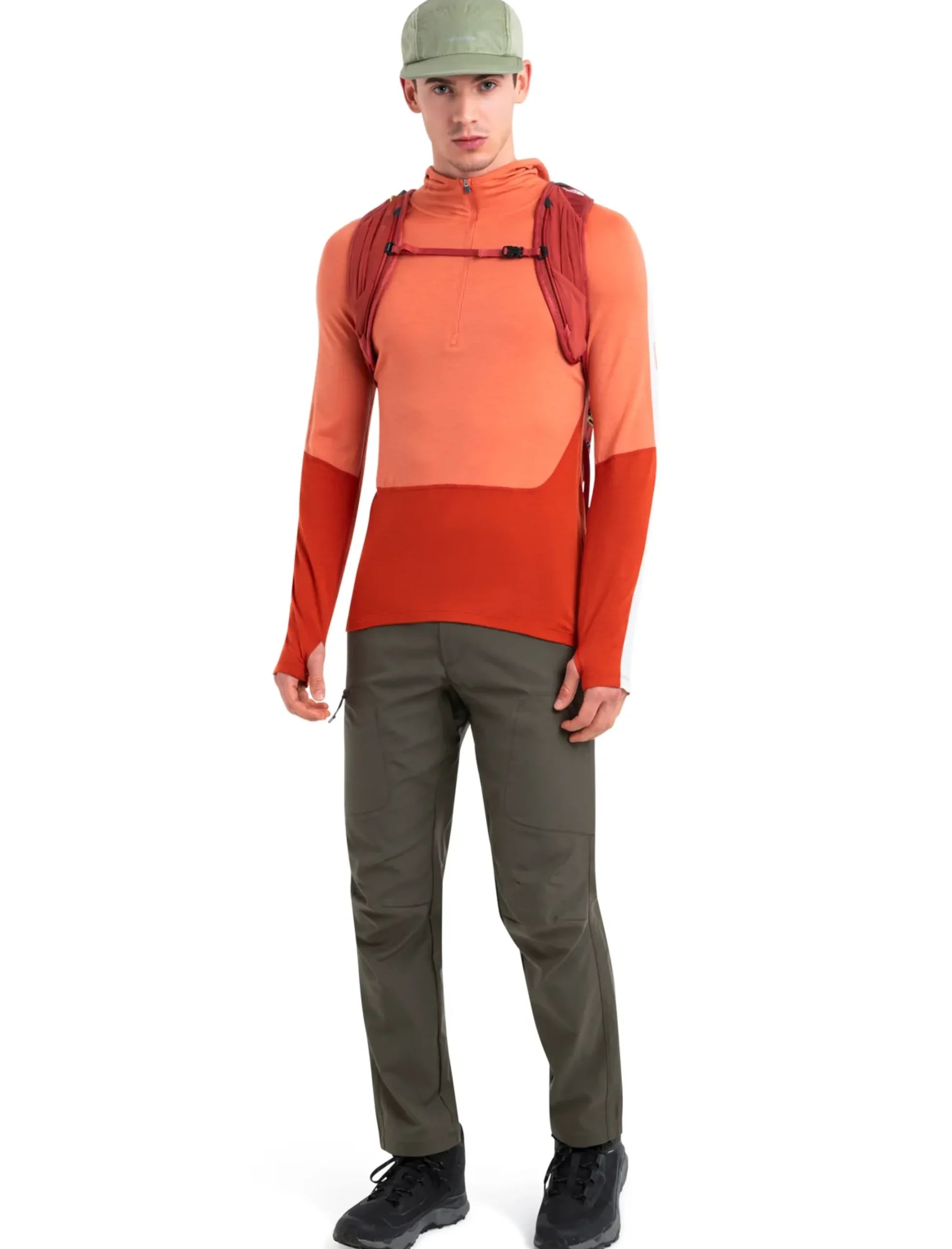 Merino 200 Sonebula Half-Zip-Thermo-Kapuzenshirt Herren