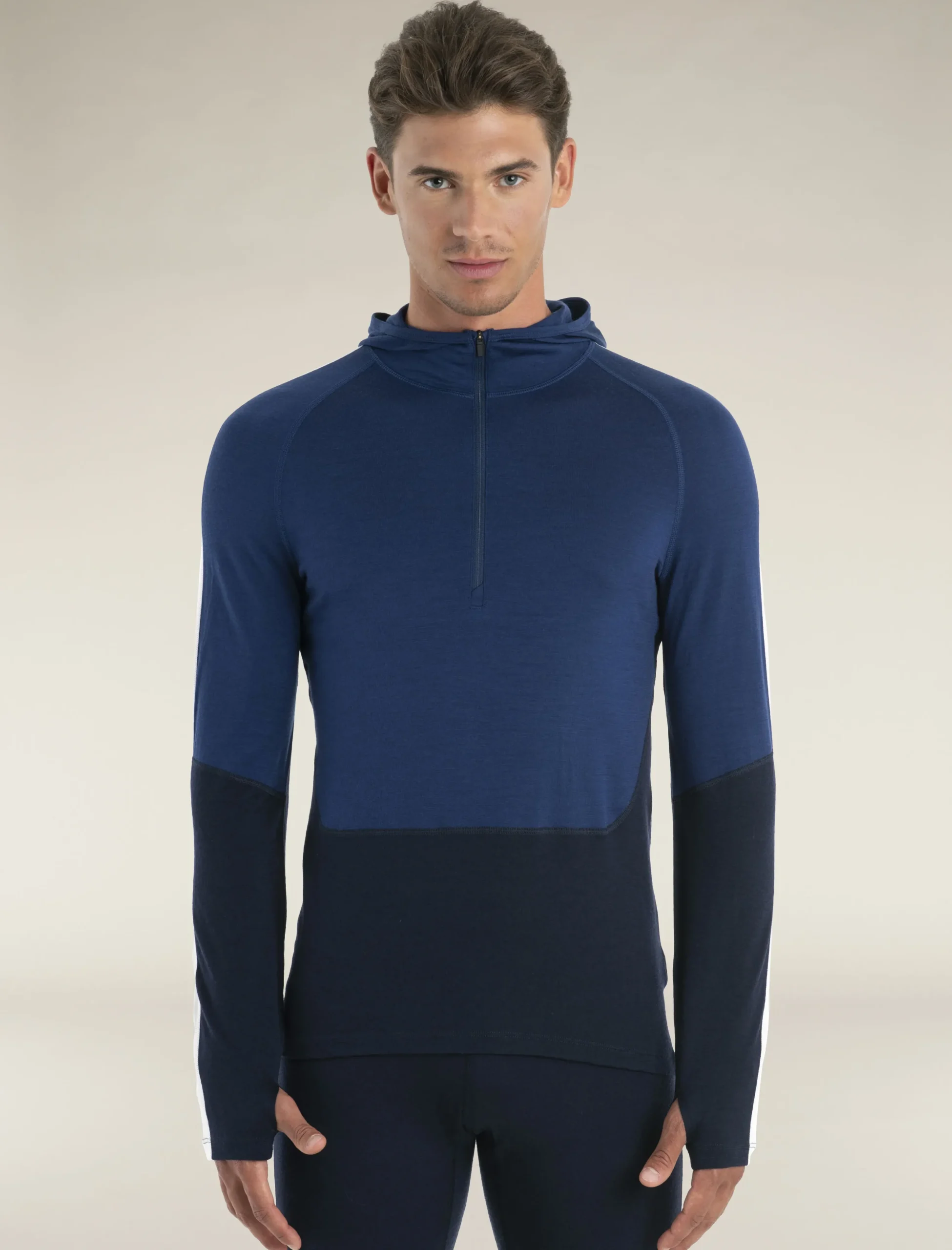 Merino 200 Sonebula Half-Zip-Thermo-Hoodie Herren