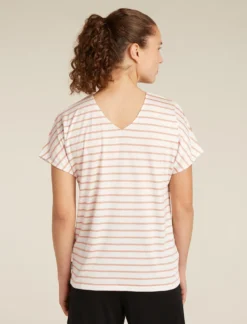 Merino Blend Drayden Reversible T-Shirt Stripe Damen