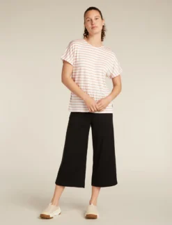 Merino Blend Drayden Reversible T-Shirt Stripe Damen