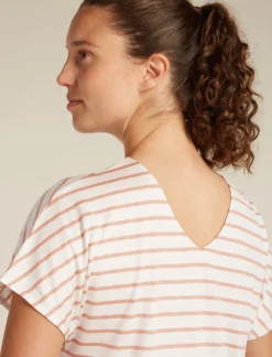 Merino Blend Drayden Reversible T-Shirt Stripe Damen