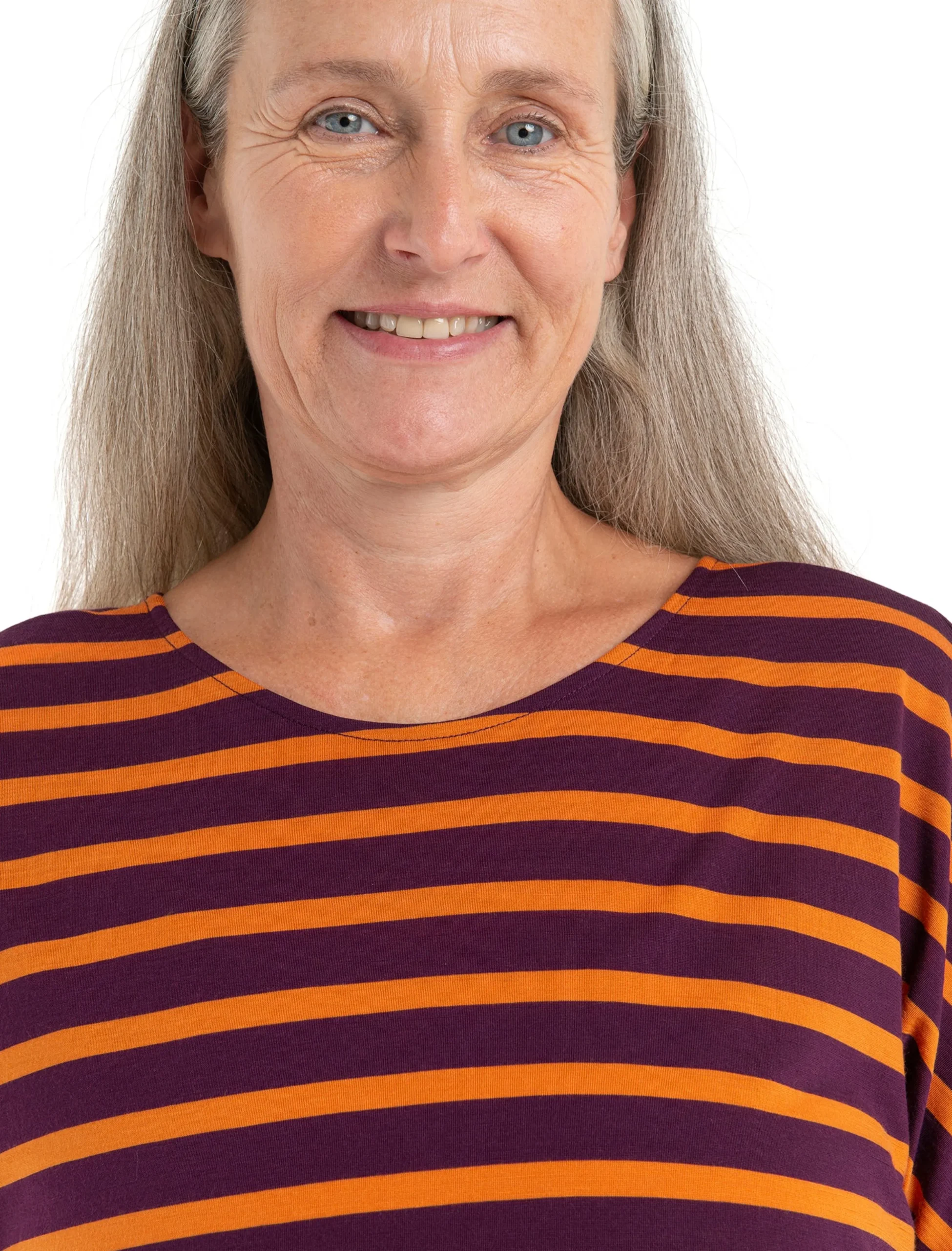 Merino Drayden Reversible T-Shirt Stripe Damen