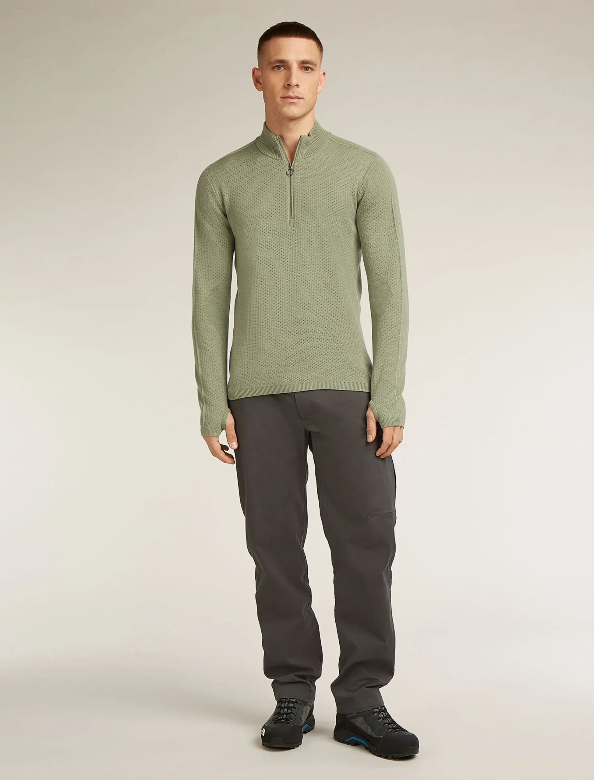 Merino icebreaker Anniversary Original Half Zip Pullover Herren