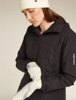 Merino Zopfstrick-Fausthandschuhe Unisex
