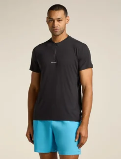 Merinomix 125 Cool-Lite™ Speed Kurzarmshirt mit Viertelreißverschluss Herren
