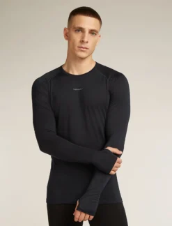 Merinomix 125 ZoneKnit™ Thermo-Langarmshirt mit Rundhalsausschnitt Herren
