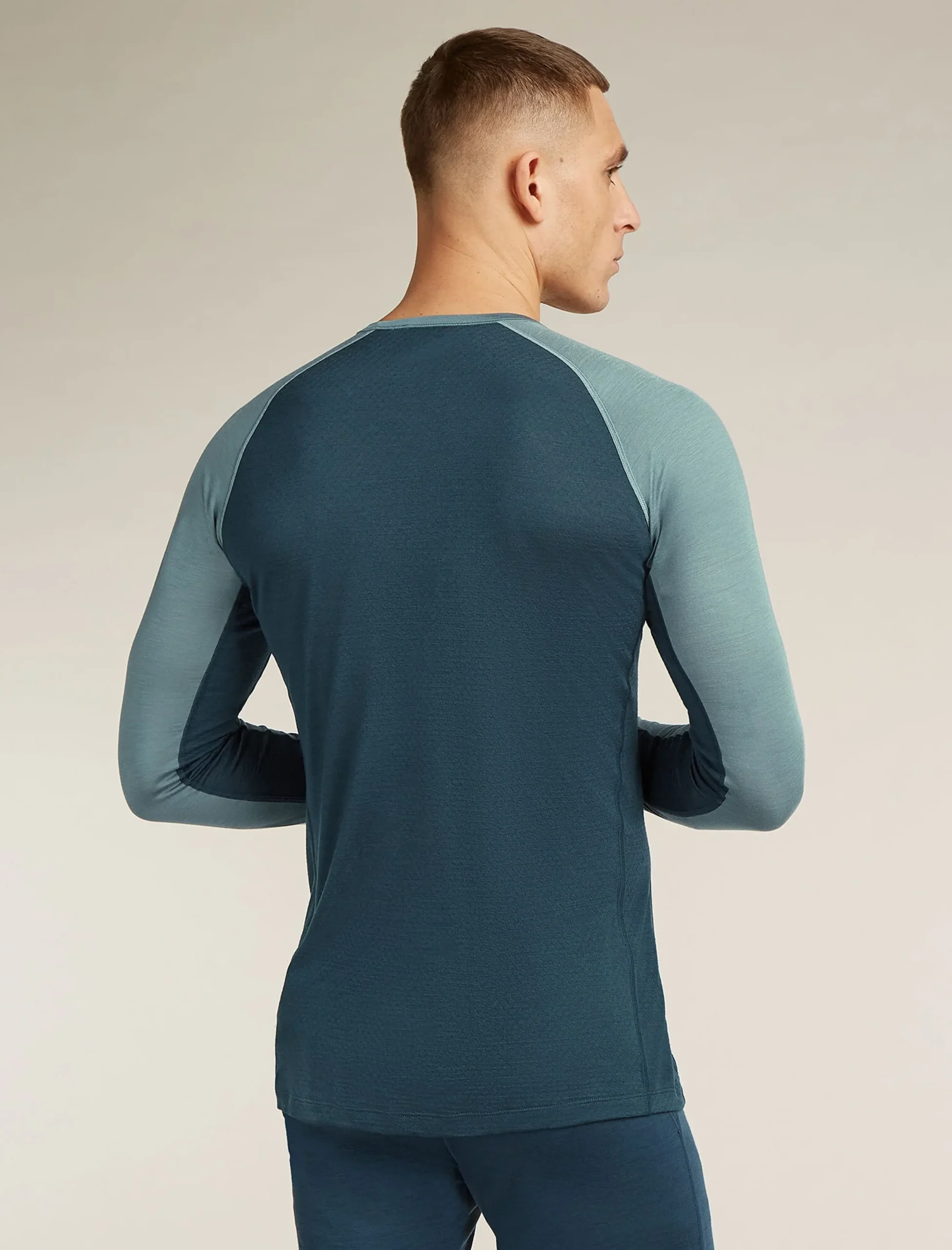 Merinomix 125 ZoneKnit™ Thermo-Langarmshirt mit Rundhalsausschnitt Herren