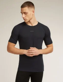 Merinomix 125 ZoneKnit™ Thermo-Kurzarmshirt mit Rundhalsausschnitt Herren