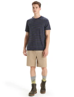 Merinomix Wave T-Shirt Stripe Herren