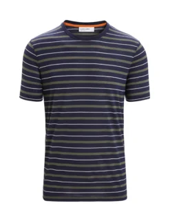 Merinomix Wave T-Shirt Stripe Herren
