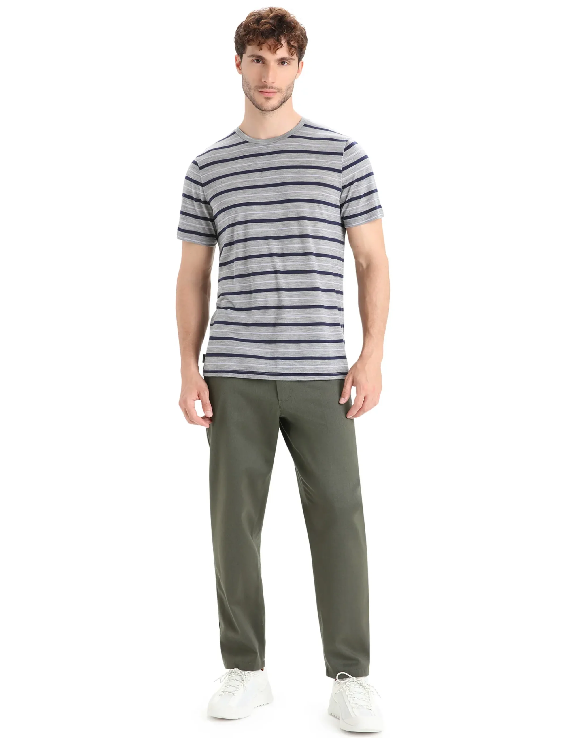 Merinomix Wave T-Shirt Stripe Herren