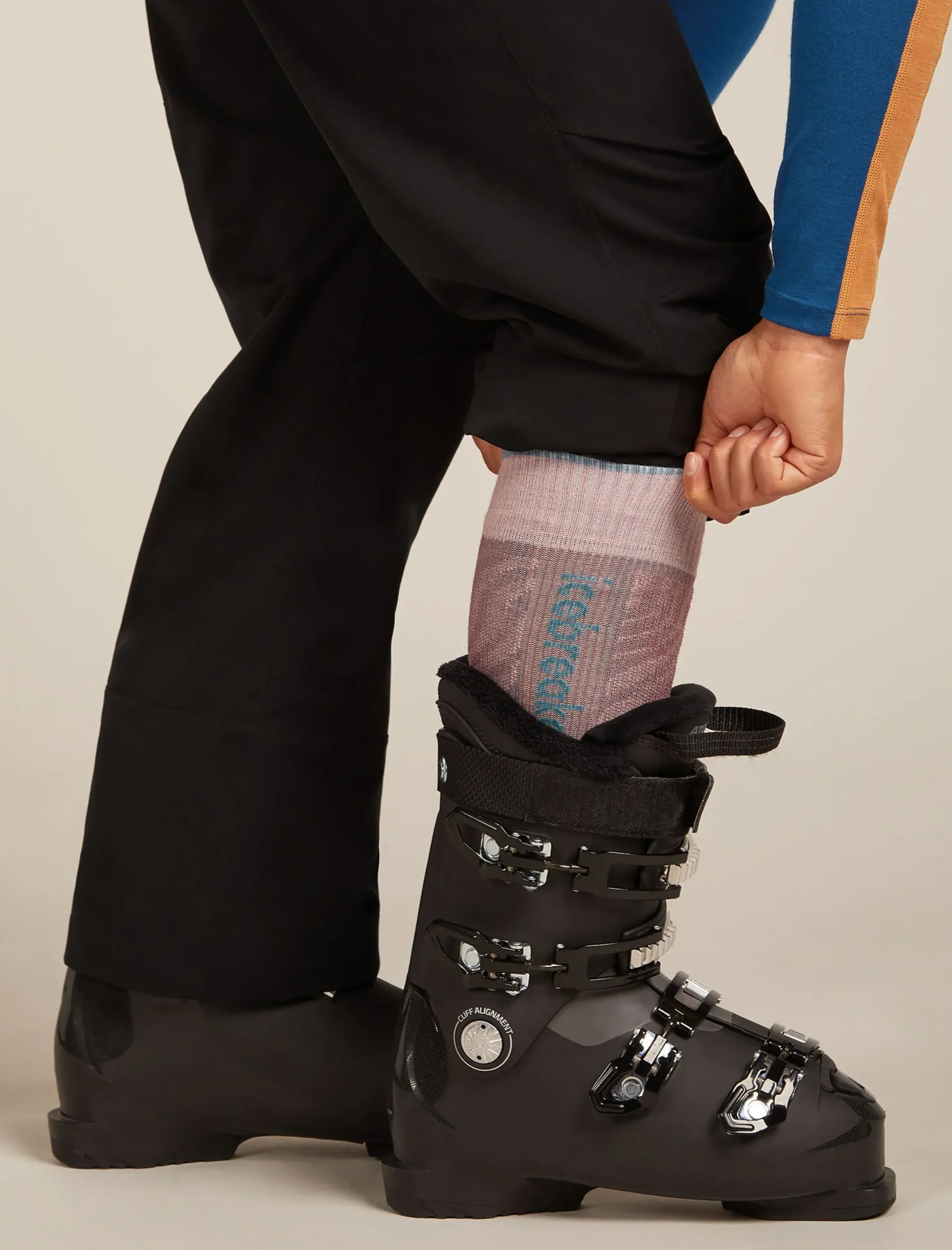 Women Ski+ Kniehohe Socken Mountain Contour