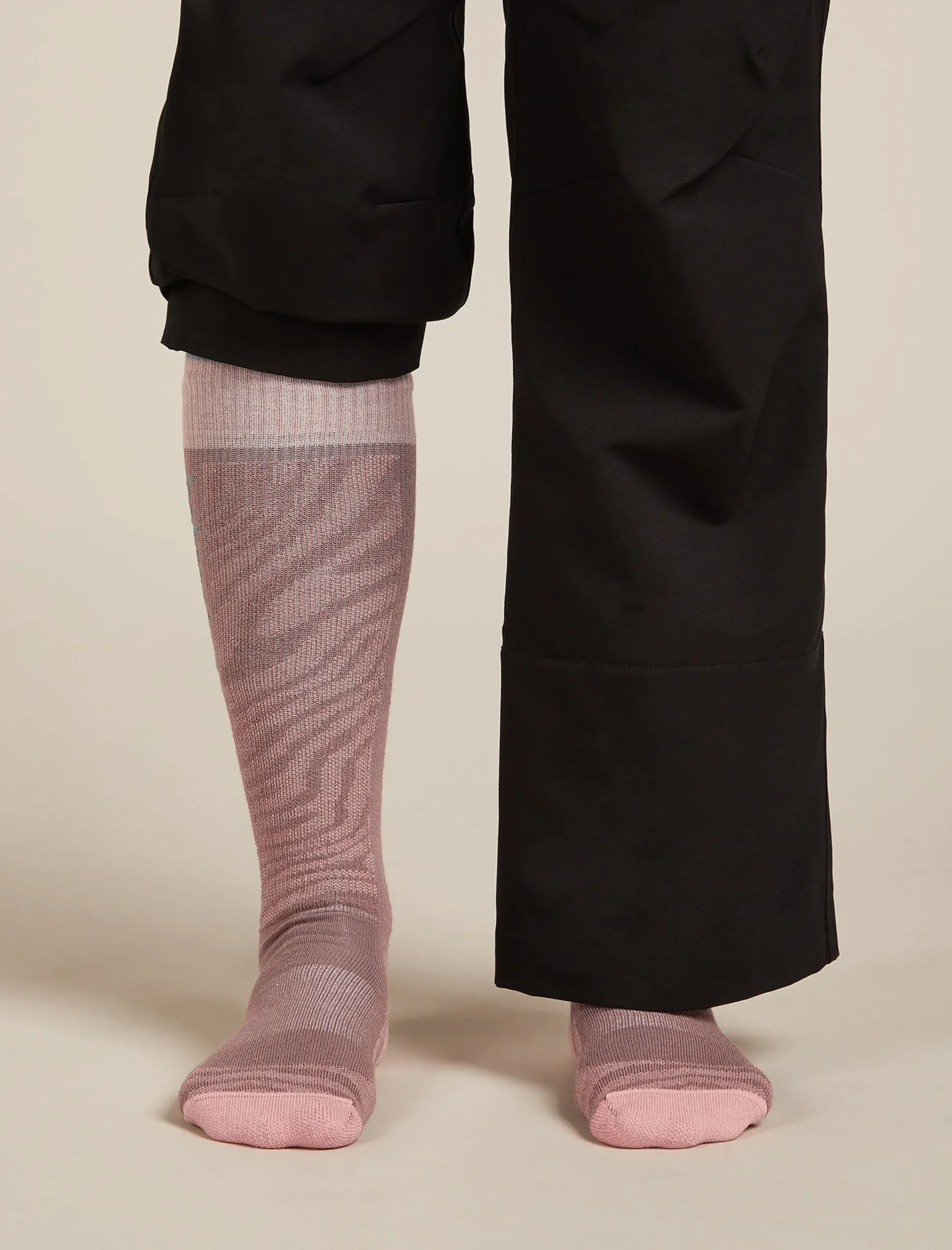 Women Ski+ Kniehohe Socken Mountain Contour