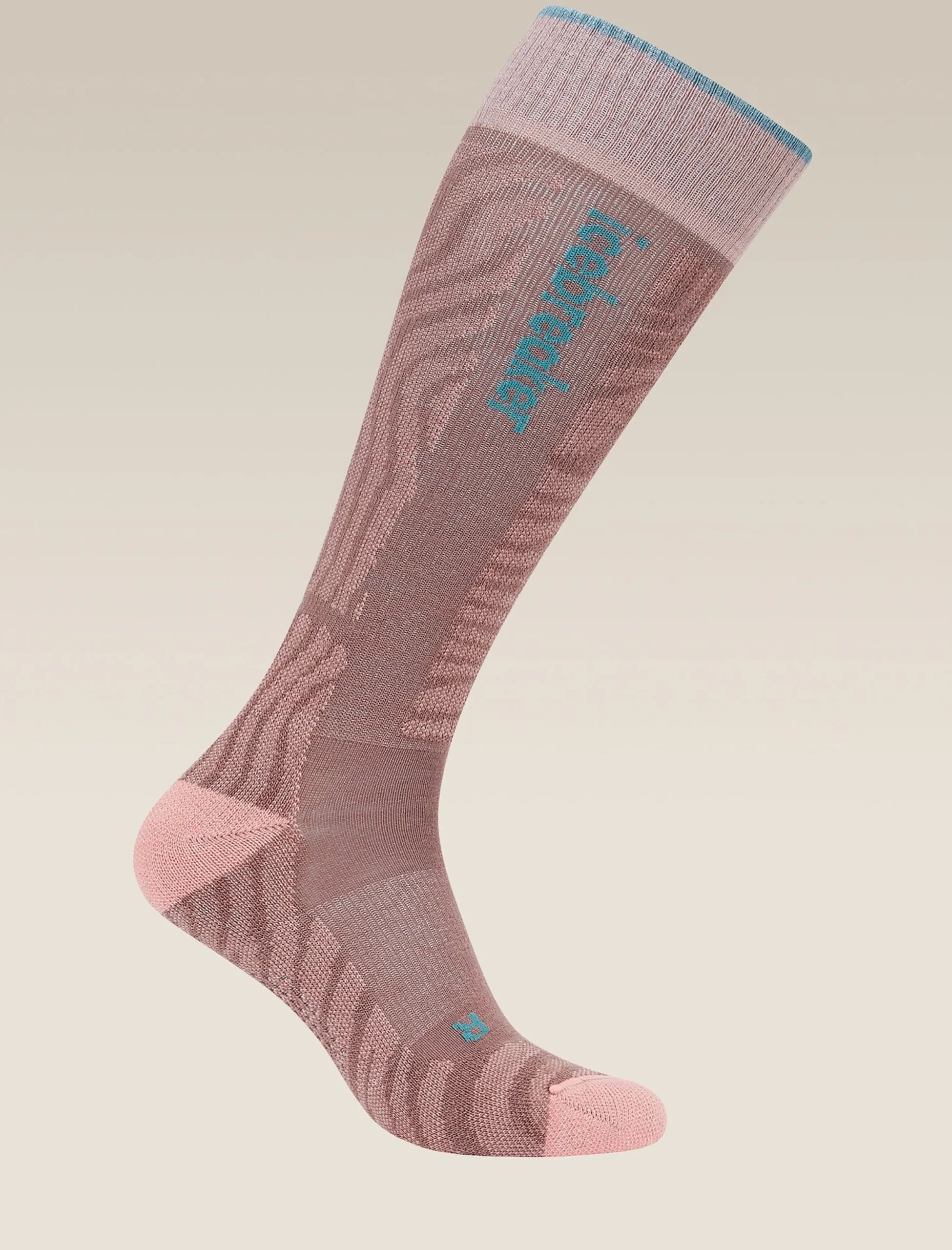 Women Ski+ Kniehohe Socken Mountain Contour