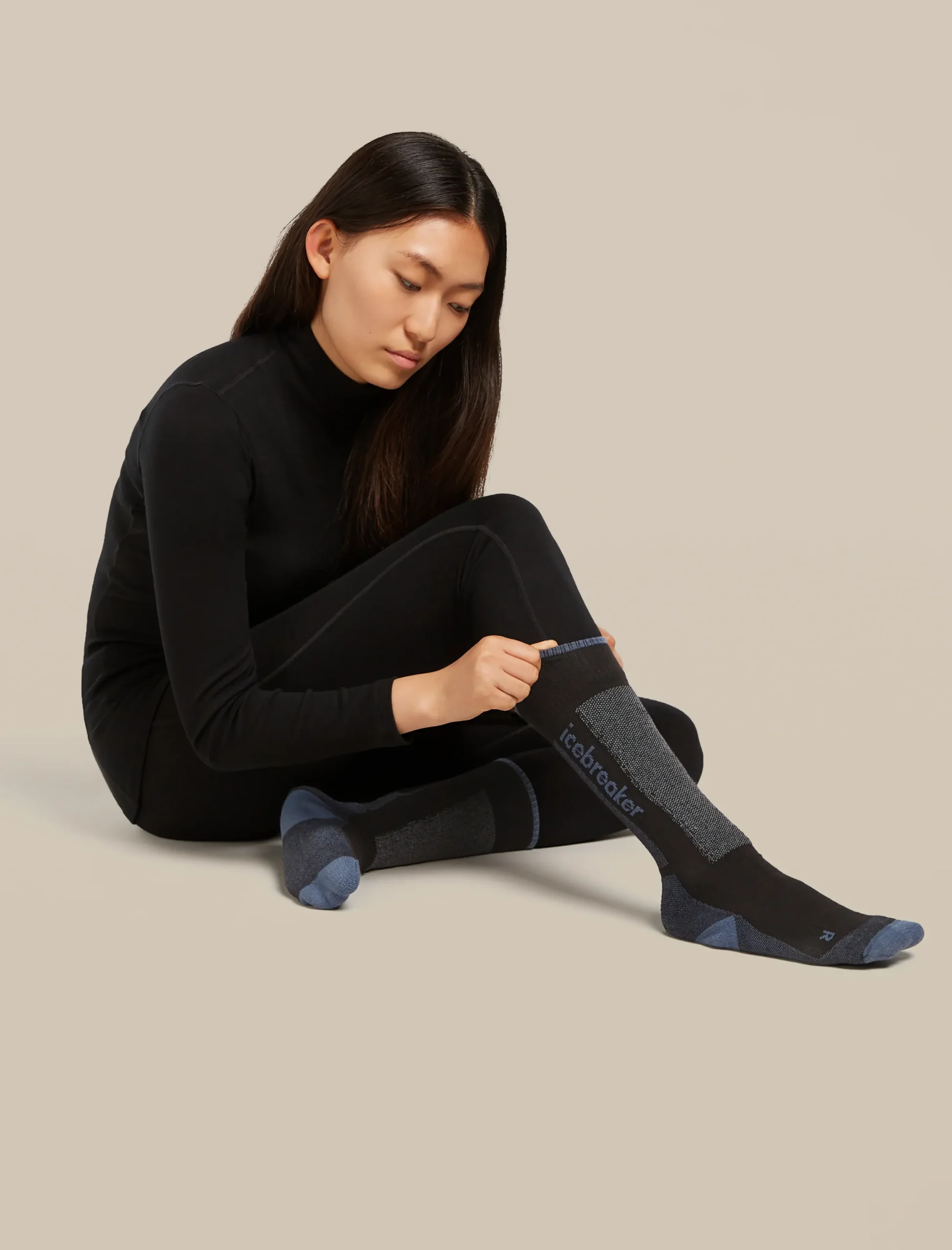 Women Ski+ Kniehohe Socken